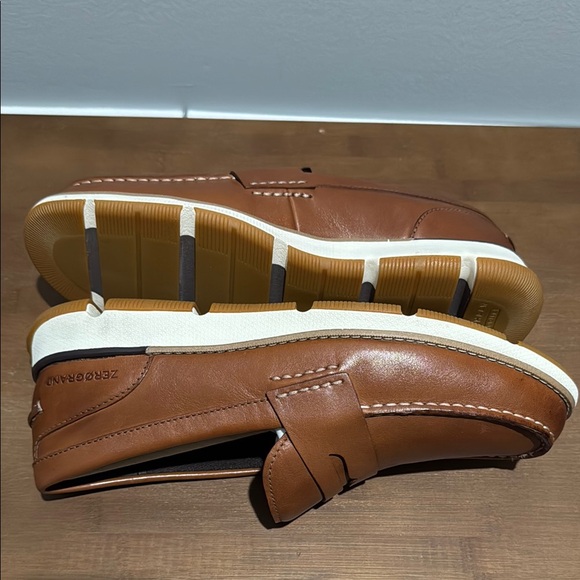 NWT Cole Haan 4.Zerogrand Men’s British Tan Leather Loafers, size 8 - Picture 5 of 8